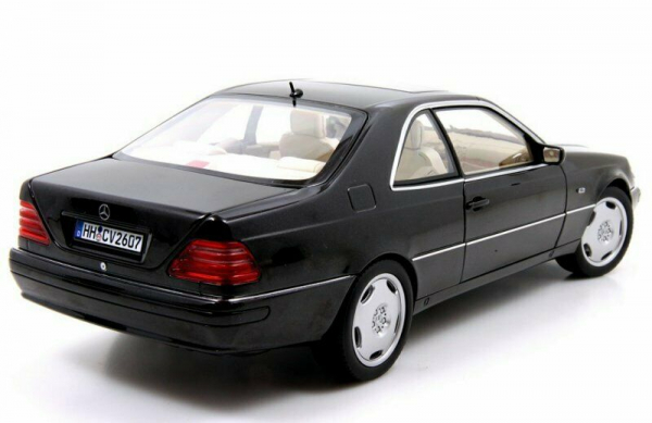Norev 183447 Mercedes-Benz CL600 C140 Coupe 1997 schwarz 1:18 limitiert 1/1002 Modellauto