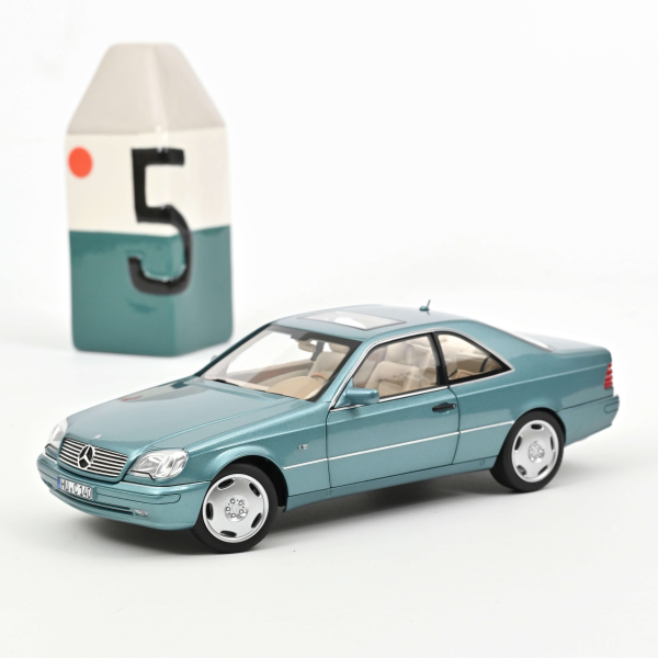 Norev 183448 Mercedes-Benz CL600 Coupe 1997 blau metallic 1:18 Modellauto