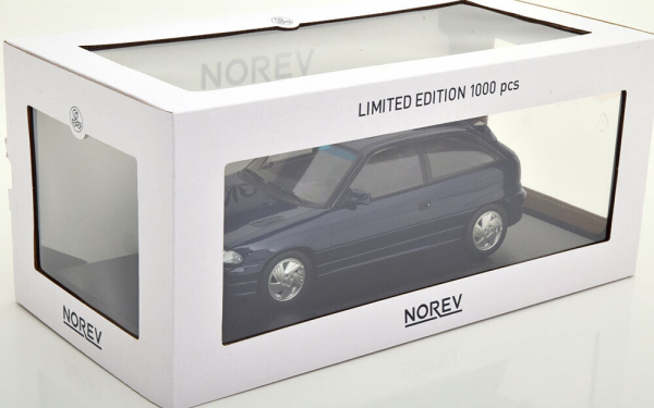Norev 183670 Opel Astra F GSI 1992 blau 1:18 Modellauto limitiert 1/1000