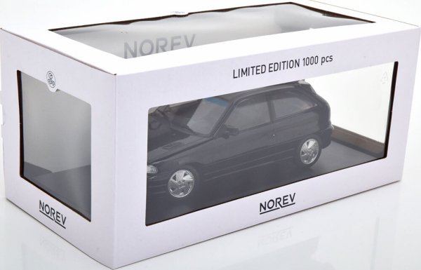 Norev 183671 Opel Astra F GSI 1992 black 1:18 Modelcar limited 1/1000