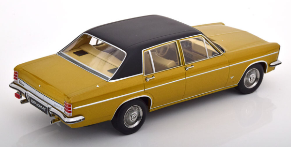 Norev 183685 Opel Diplomat V8 1969 gold metallic / matt schwarz 1:18 Modellauto limitiert 1/1000