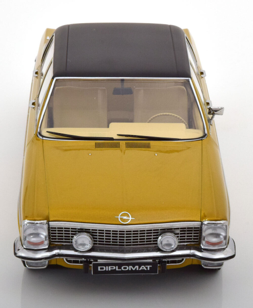 Norev 183685 Opel Diplomat V8 1969 gold metallic / matt schwarz 1:18 Modellauto limitiert 1/1000