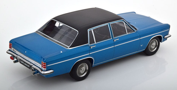 Norev 183686 Opel Diplomat V8 1969 blau metallic / matt schwarz 1:18 Modellauto Limitiert 1/1000