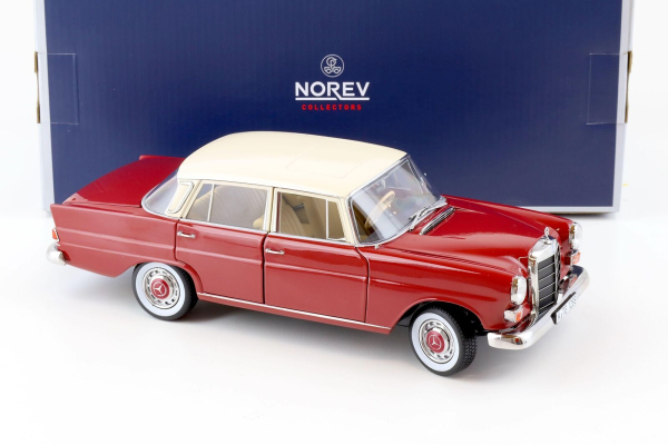 Norev 183706 Mercedes-Benz 200 1966 rot W110 Sedan 1:18 Oldtimer Modellauto