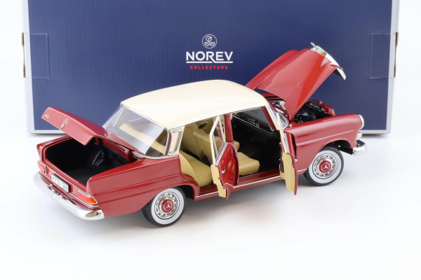 Norev 183706 Mercedes-Benz 200 1966 rot W110 Sedan 1:18 Oldtimer Modellauto