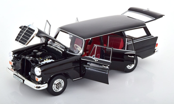 Norev 183708 Mercedes 200 Universal W110 B II 1964 schwarz 1:18 limitiert 1/500 Modellauto