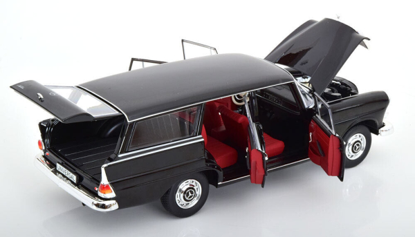 Norev 183708 Mercedes 200 Universal W110 B II 1964 schwarz 1:18 limitiert 1/500 Modellauto