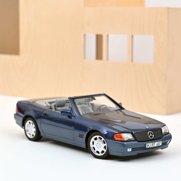 Norev 183717 Mercedes-Benz 500 SL 1989 R129 blau metallic 1:18 Modellauto