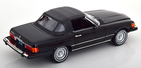 Norev 183724 Mercedes-Benz 450SL 1979 US-Version R107 schwarz 1:18 Modellauto limitiert 1/1000 American Gigolo