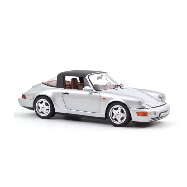 Norev 187342 Porsche 911 964 Carrera 4 Targa 1991 silber metallic 1:18 Modellauto