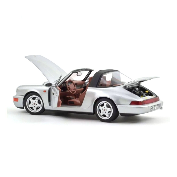 Norev 187342 Porsche 911 964 Carrera 4 Targa 1991 silber metallic 1:18 Modellauto