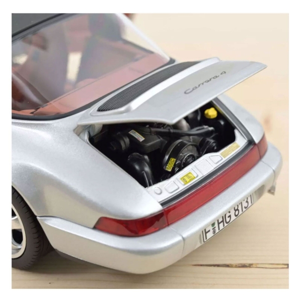 Norev 187342 Porsche 911 964 Carrera 4 Targa 1991 silber metallic 1:18 Modellauto