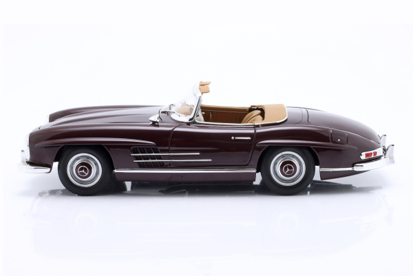 Mercedes-Benz 300 SL Roadster 300SL W198 1957 burgundy red 1:18 Modellauto