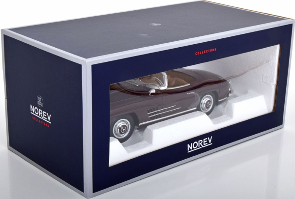 Mercedes-Benz 300 SL Roadster 300SL W198 1957 burgundy red 1:18 Modellauto