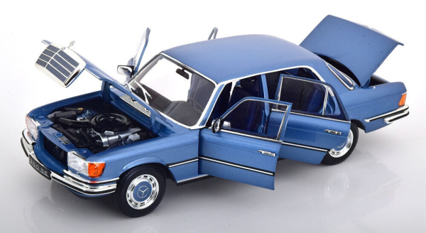Norev 183971 Mercedes-Benz 350 SE W116 1973 hellblau metallic 1:18 limitiert 1/500 Modellauto