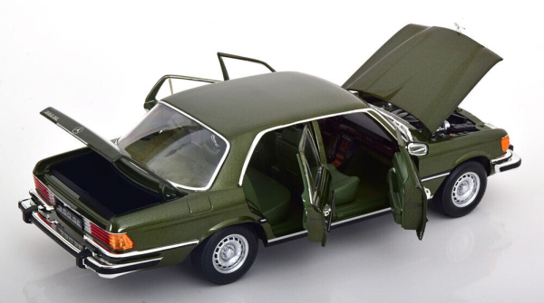 Norev 183972 Mercedes-Benz 350 SE W116 1973 dunkelgrün metallic 1:18 US-Version limitiert 1/1000 Modellauto