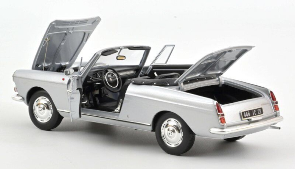Peugeot 404 1967 silber 1:18 Modelcar Norev 184835 Oldtimer