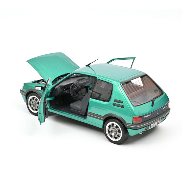 Norev 184850 Peugeot 205 GTI Griffe - grün metallic 1:18 Modellauto