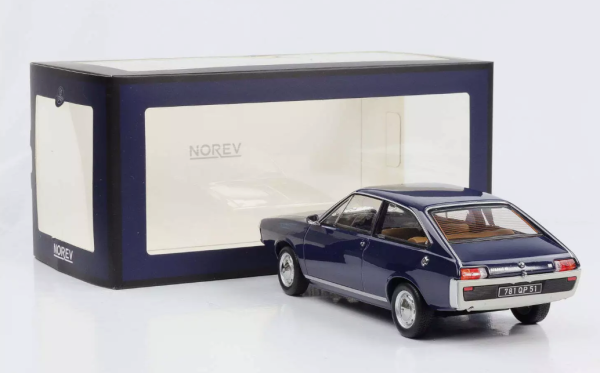 Renault 15 TL 1973 blue 1:18 Modelcar Norev 185350 Oldtimer limited 1/300