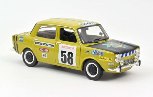 Norev 185699 Simca 1000 Rallye 2 SRT N°58 1973 Acide grün 1:18 Modellauto