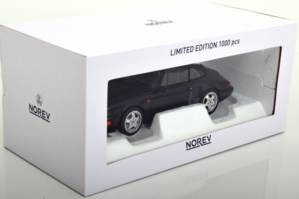 Norev 187324 Porsche 911 Carrera 964 4 Coupe 1990 dunkel blau metallic 1:18 Modellauto limitiert 1/1000