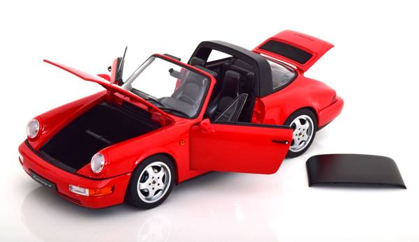 Norev 187325 Porsche 911 Carrera 4 964 Targa 1990 red 1:18 Modelcar limited 1/1000