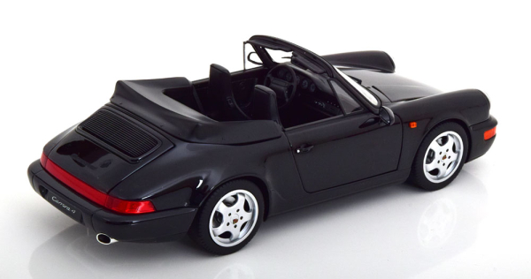 Norev 187332 Porsche 911 Carrera 964 4 Cabrio 1990 schwarz metallic 1:18 Modellauto limitiert 1/1000