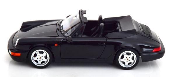 Norev 187332 Porsche 911 Carrera 964 4 Cabrio 1990 schwarz metallic 1:18 Modellauto limitiert 1/1000