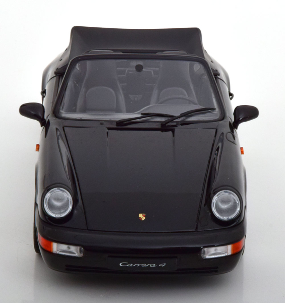 Norev 187332 Porsche 911 Carrera 964 4 Cabrio 1990 schwarz metallic 1:18 Modellauto limitiert 1/1000
