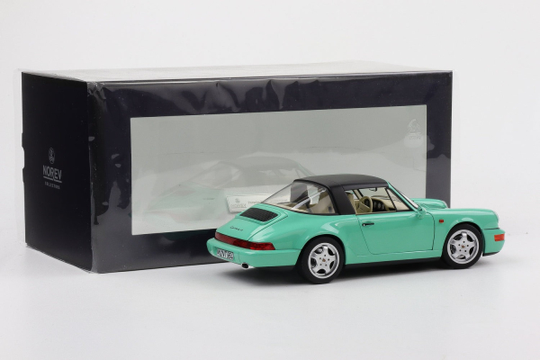 Norev 187341 Porsche 911 Carrera 4 964 Cabrio 1991 mint grün 1:18 Modellauto limitiert 1/200