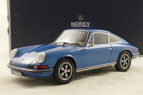 Norev 187641 Porsche 911 S 1973 blau 1:18 Modellauto limitiert 1/1000