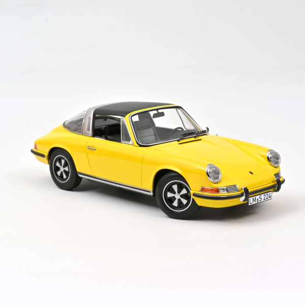 Norev 187643 Porsche 911 E Targa 1969 gelb 1:18 Modellauto