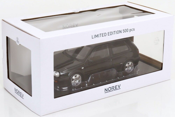 VW Golf III 3 VR6 1996 black 1:18 Norev limited 1/500 modelcar Volkswagen