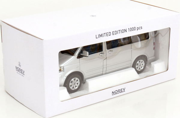 VW T5 2003 Multivan 1:18 silver Norev limited 1/1000 modelcar Volkswagen