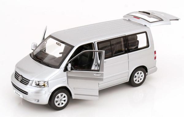 VW T5 2003 Multivan 1:18 silver Norev limited 1/1000 modelcar Volkswagen