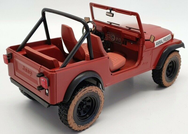 Greenlight 19091 Jeep CJ-7 1981 rot A-Team Animal Preserve 1:18 Modellauto