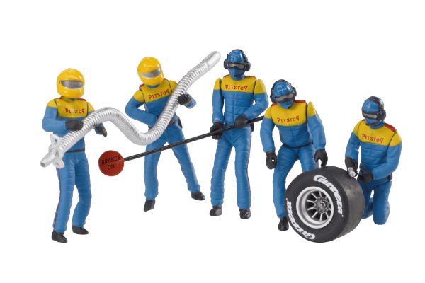 Carrera Figurensatz Mechaniker Carrera Crew blau 1:32 - 21132 Figuren Motorsport