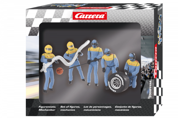 Carrera Figurensatz Mechaniker Carrera Crew blau 1:32 - 21132 Figuren Motorsport