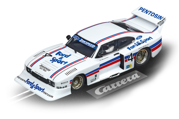 Carrera Evolution Ford Capri Zakspeed Turbo Lili Reisenbichler, No.4 1:32 27628 slotcar