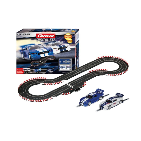 Carrera DIGITAL 132 Starter Set 2023 Rennbahn 30033 1:32 inkl. 2 x Ford Mustang GTY Special Edition