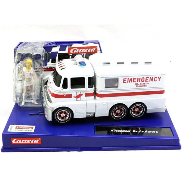 Carrera Digital 132 Carrera Truck Ambulance + Krankenschwester 30943 1:32 slotcar