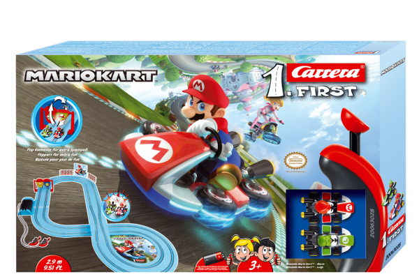 Carrera 1.First 63028 Nintendo Mario Kart Rennbahn mit 2 Autos