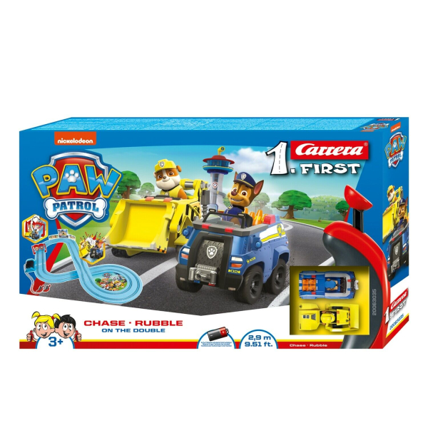 Carrera 1.First 63035 PAW PATROL - On the Double -  Rennbahn mit 2 Autos