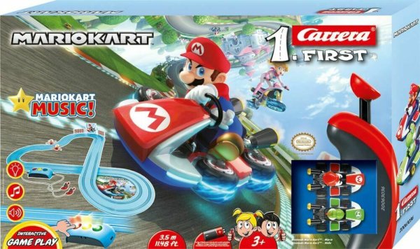 Carrera 1.First 63036 Mario Kart Royal Raceway  Rennbahn mit 2 Autos