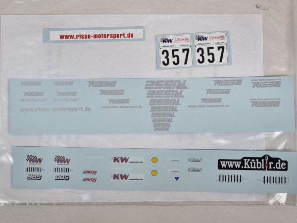 28911 Decalbogen Opel Kadett C Wensorra 1:18