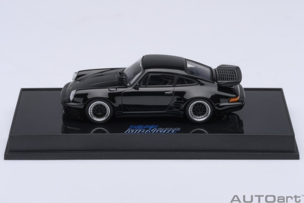 Porsche 911 930 Turbo black Wangan Midnight Blackbird 1:64 Autoart