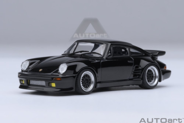 Porsche 911 930 Turbo black Wangan Midnight Blackbird 1:64 Autoart