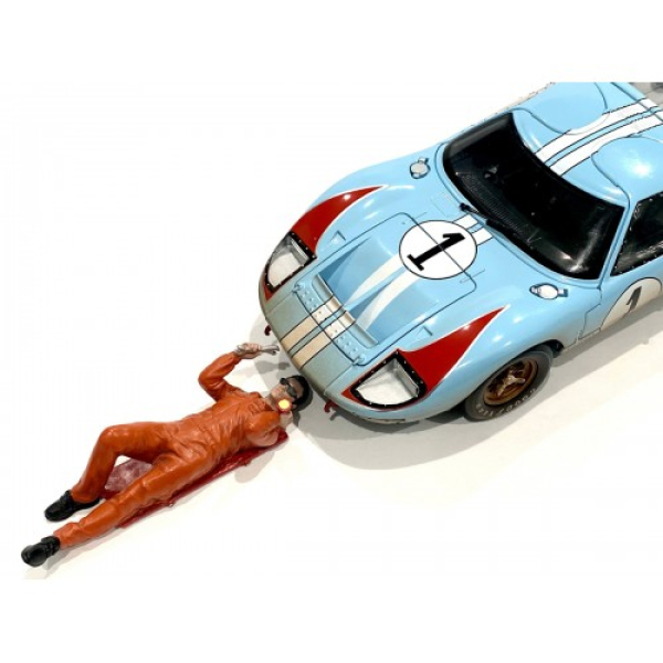 American Diorama 23903o Figur Mechaniker Paul orange 1:24 limitiert 1/1000