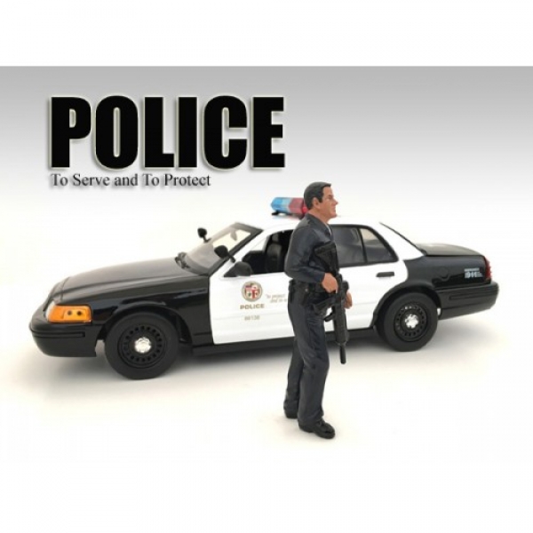 American Diorama 24031 Figur Police Officer I - 1:24 limitiert 1/1000