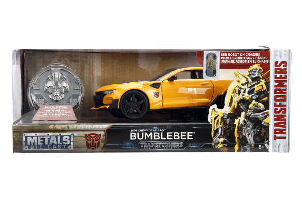 Jada Toys 253115002 Transformers Chevy Camaro 2016 Bumblebee 1:24 Modellauto